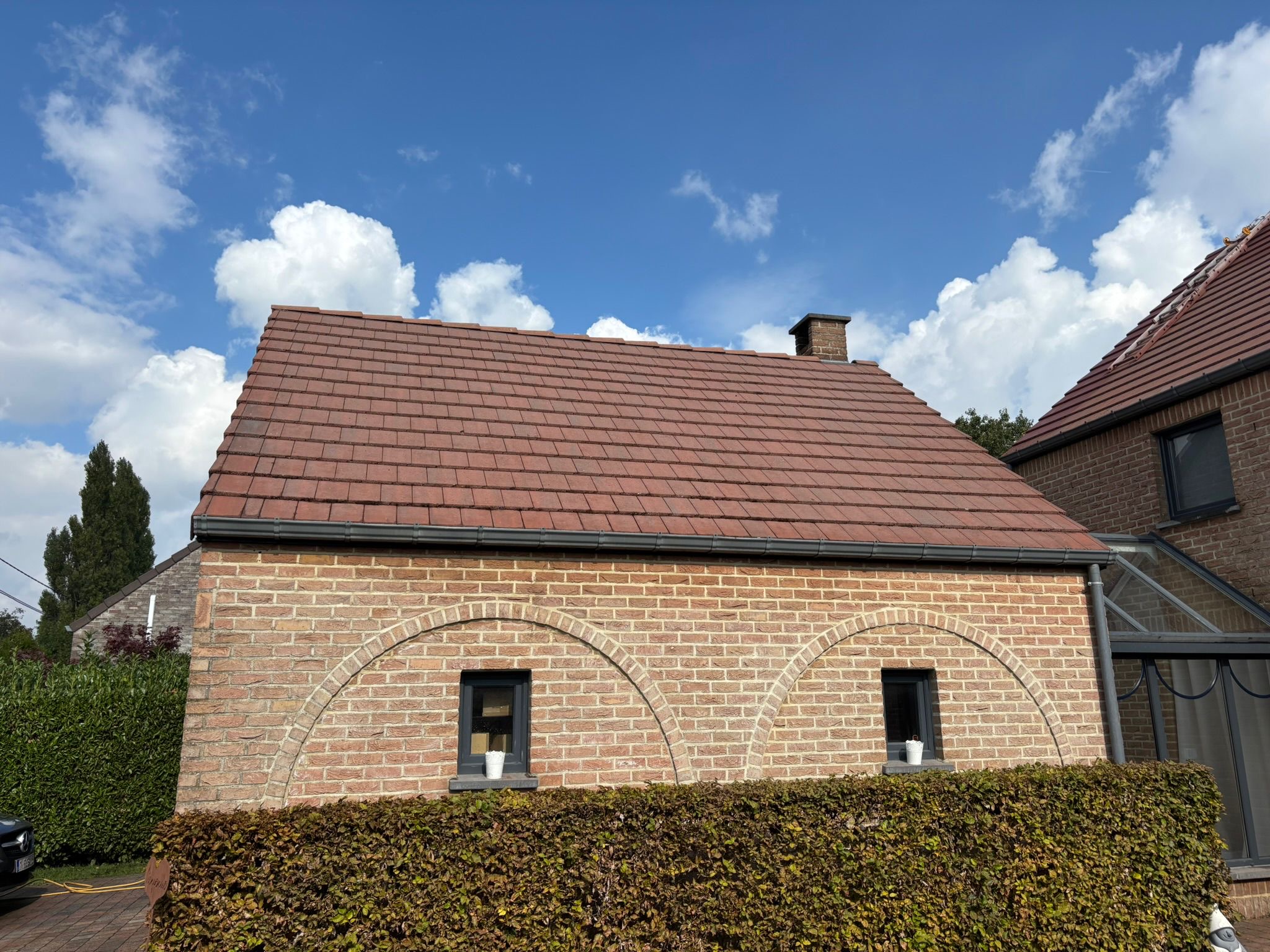 Après nettoyage façade haute pression Mons