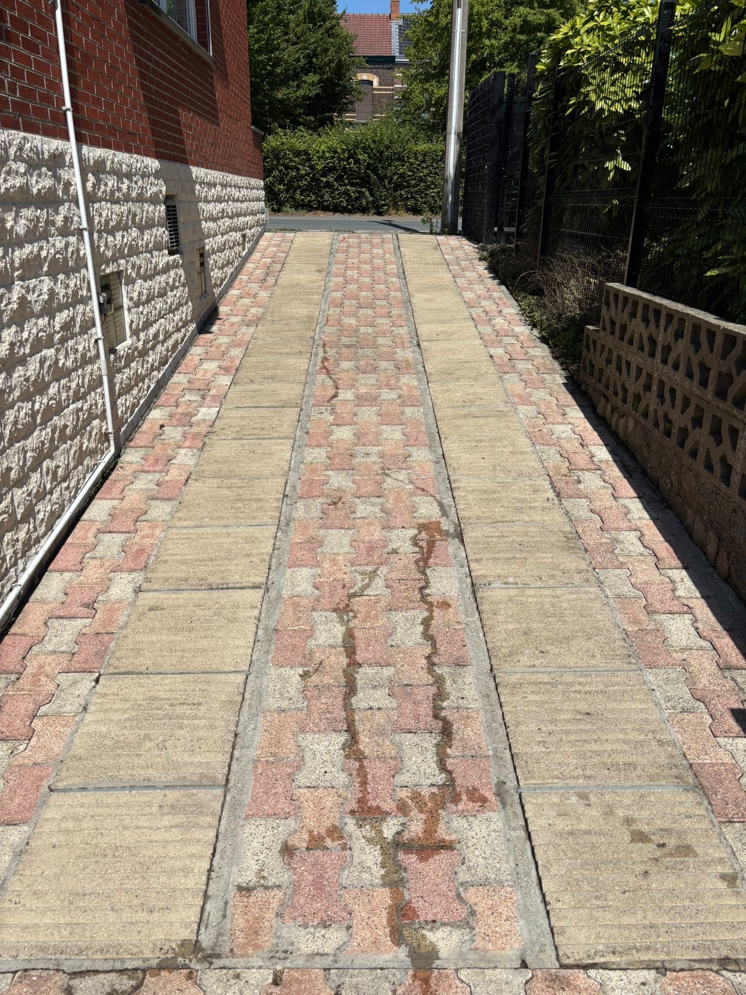 Après nettoyage dalles terrasse Mons