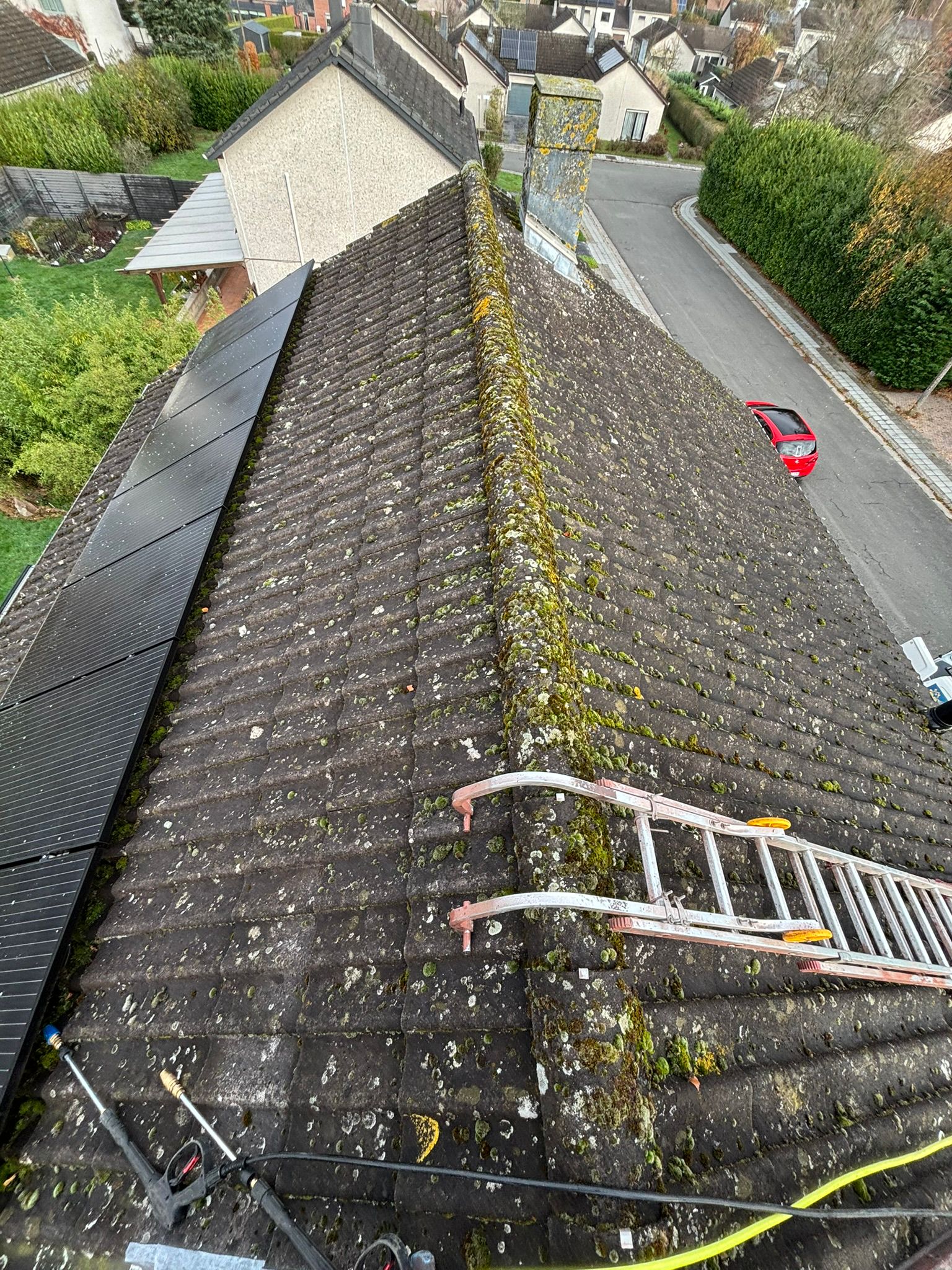 Avant nettoyage terrasse Mons